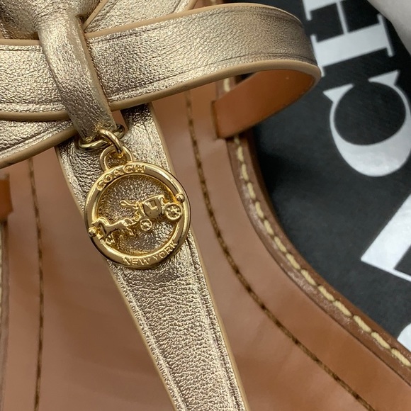 Coach Metallic Sandals - Picture 10 of 11
